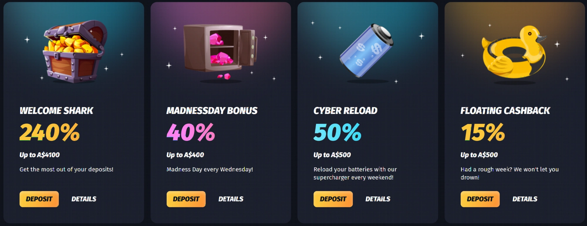 WinShark Casino Ongoing Promotions